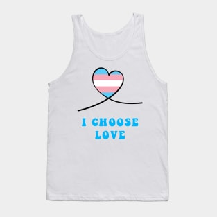 Pride heart I choose love Tank Top